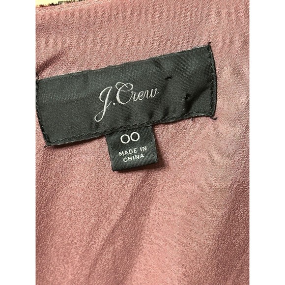 J Crew Velour Faux Wrap Animal Print Short Sleeve Dress Size 00 - Picture 3 of 10